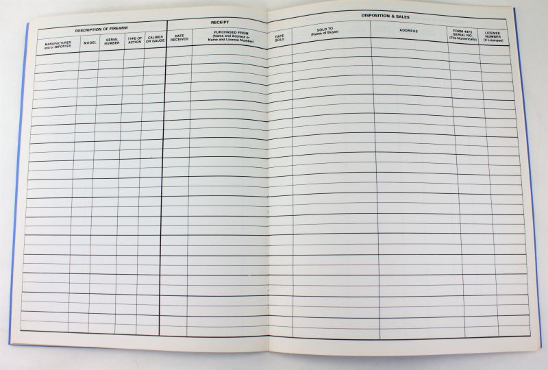 Colt Vintage Gun Record Book